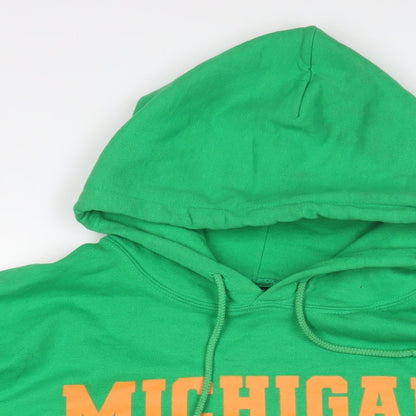 I SAW IT FIRST Womens Green Cotton Pullover Hoodie Size M Pullover - Michigan