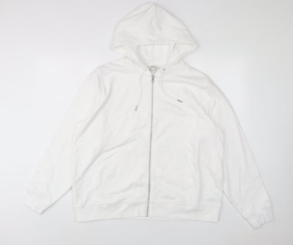 Womens UK Size L Marks and Spencer White Pullover Hoodie