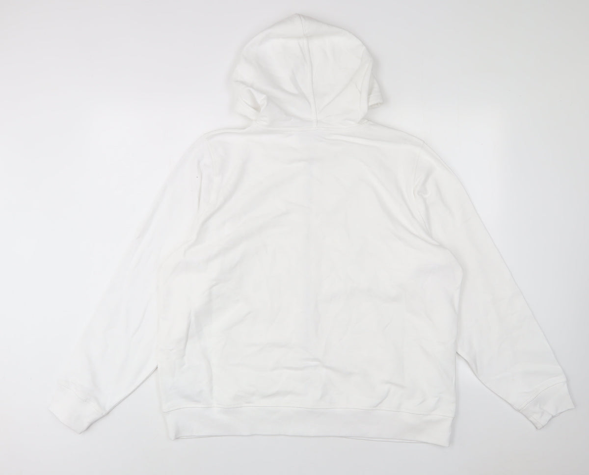 Womens UK Size L Marks and Spencer White Pullover Hoodie