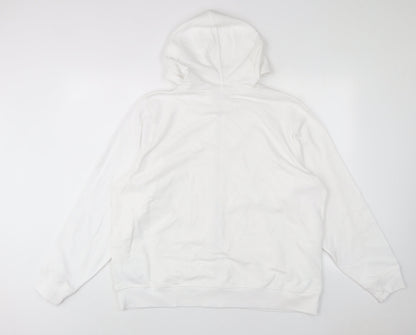 Womens UK Size L Marks and Spencer White Pullover Hoodie