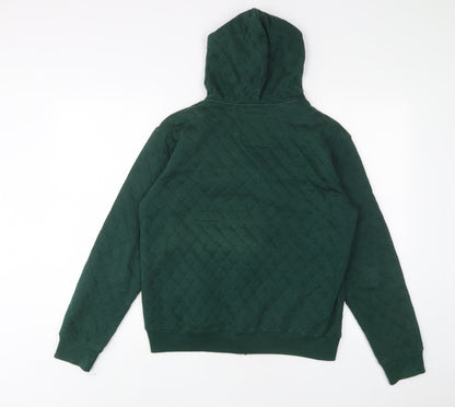 Tokyo Tigers Mens Green Cotton Full Zip Hoodie Size S