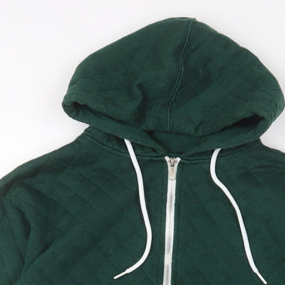 Tokyo Tigers Mens Green Cotton Full Zip Hoodie Size S
