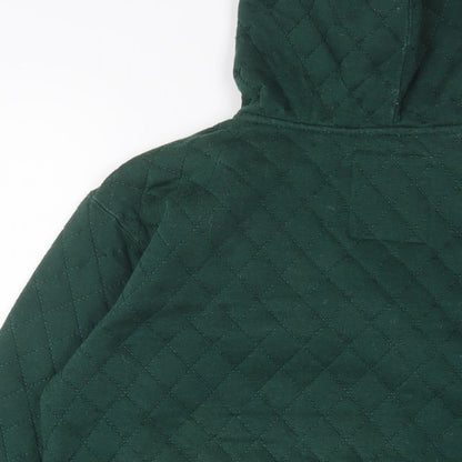Tokyo Tigers Mens Green Cotton Full Zip Hoodie Size S