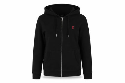 Womens UK Size S NEXT Black Full Zip Hoodie