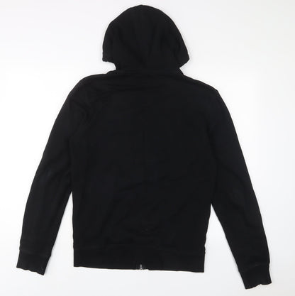 Womens UK Size S NEXT Black Full Zip Hoodie