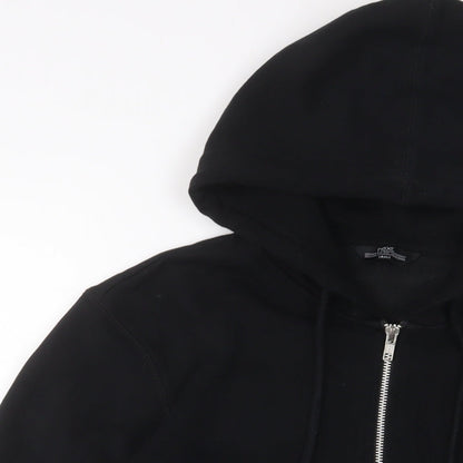 Womens UK Size S NEXT Black Full Zip Hoodie