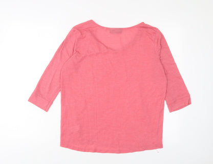 Womens UK Size 14 NEXT Pink Basic T-Shirt