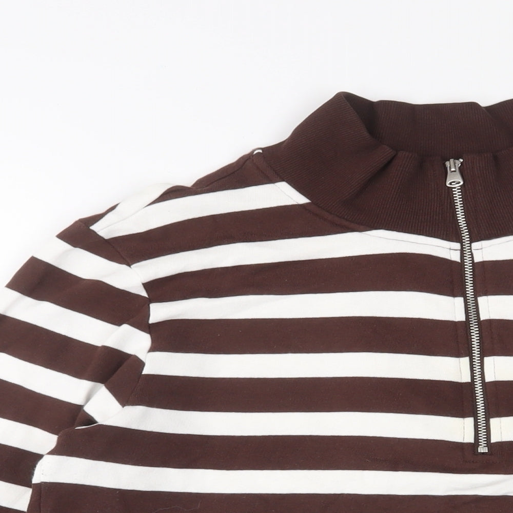 Womens UK Size S Marks and Spencer Brown Pullover Sweatshirt