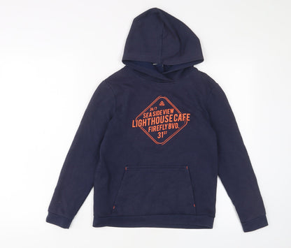 Firefly Boys Blue Polyester Pullover Hoodie Size 12-13 Years Pullover