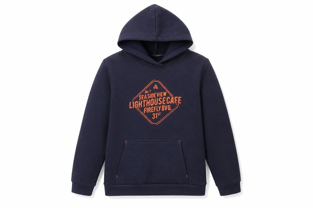 Firefly Boys Blue Polyester Pullover Hoodie Size 12-13 Years Pullover