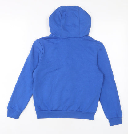 Slazenger Boys Blue Cotton Full Zip Hoodie Size 9-10 Years Zip
