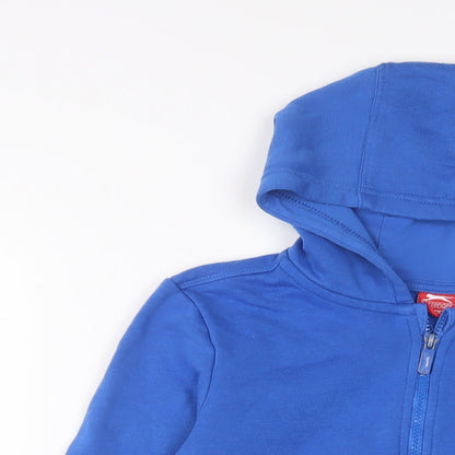 Slazenger Boys Blue Cotton Full Zip Hoodie Size 9-10 Years Zip