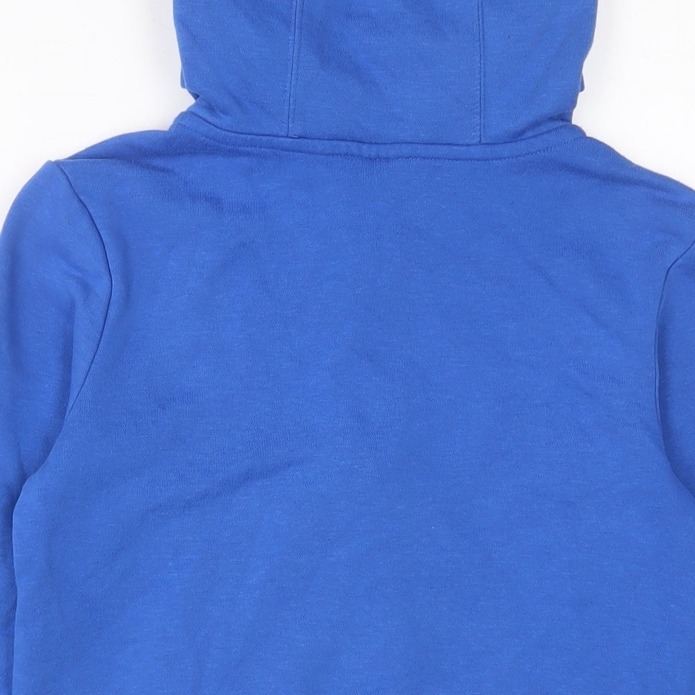 Slazenger Boys Blue Cotton Full Zip Hoodie Size 9-10 Years Zip