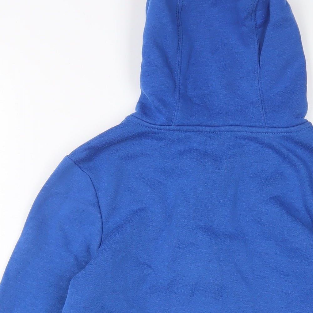 Slazenger Boys Blue Cotton Full Zip Hoodie Size 9-10 Years Zip