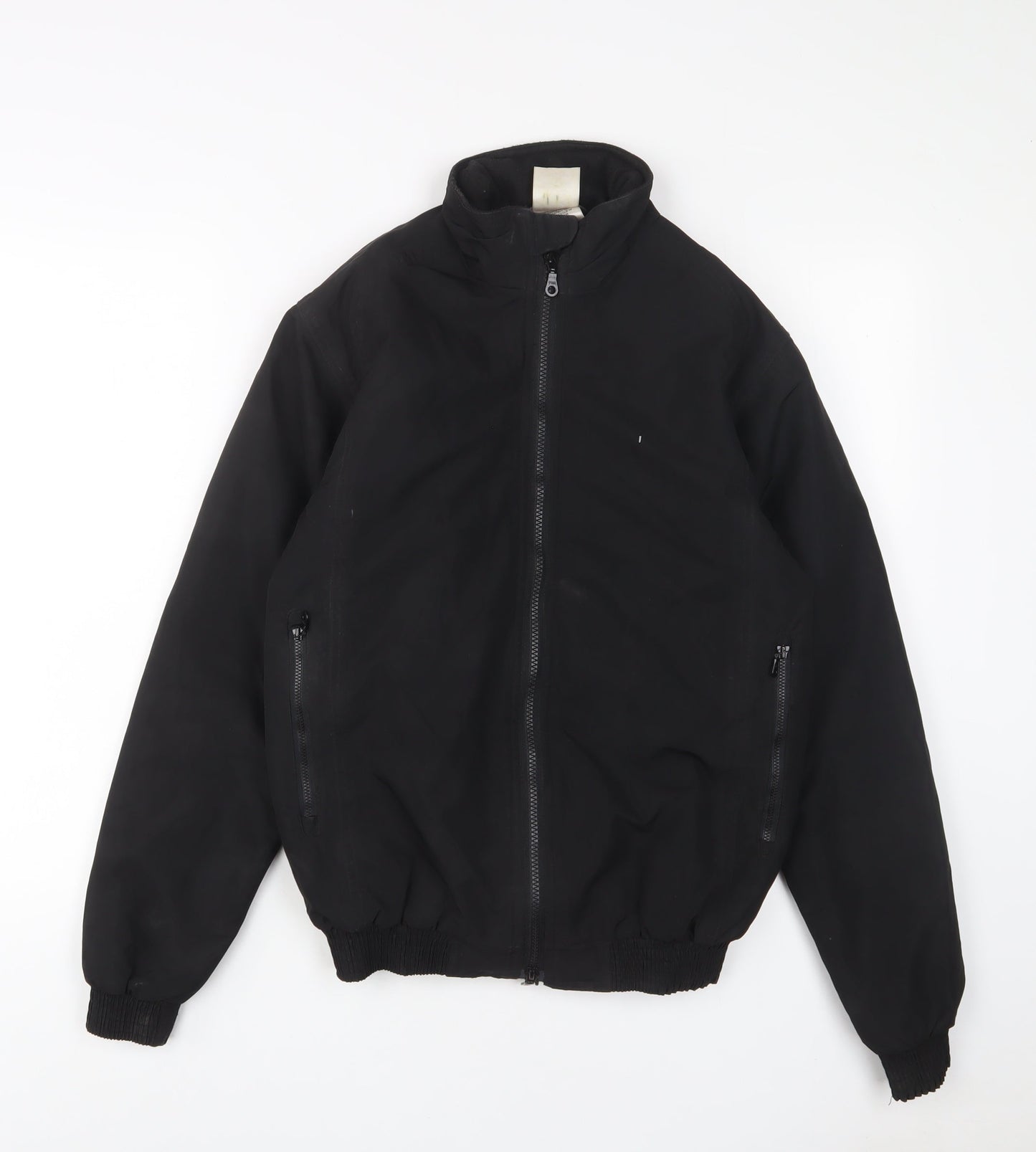 WHITAKER Mens Black Jacket Size XS Zip - Zip Pockets