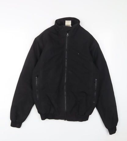 WHITAKER Mens Black Jacket Size XS Zip - Zip Pockets