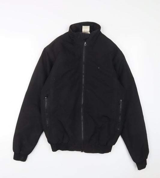 WHITAKER Mens Black Jacket Size XS Zip - Zip Pockets