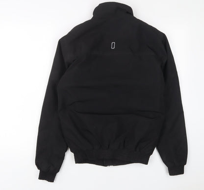 WHITAKER Mens Black Jacket Size XS Zip - Zip Pockets