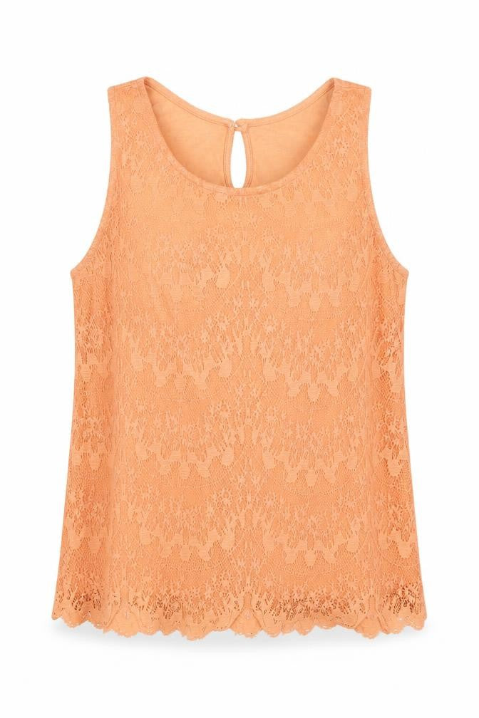 Womens UK Size 12 Dorothy Perkins Orange Camisole Blouse
