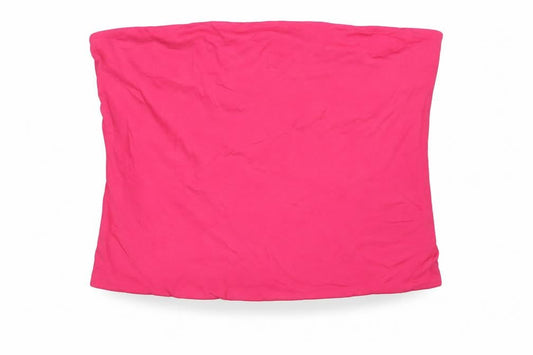 Womens UK Size XL Marks and Spencer Pink Basic Blouse