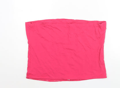 Womens UK Size XL Marks and Spencer Pink Basic Blouse