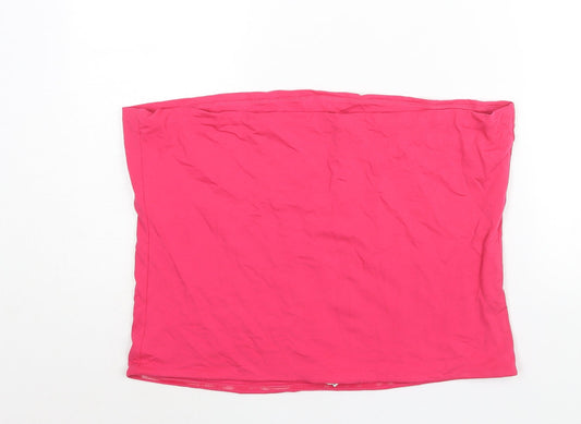 Womens UK Size XL Marks and Spencer Pink Basic Blouse