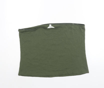 Womens UK Size XL Marks and Spencer Green Basic Blouse
