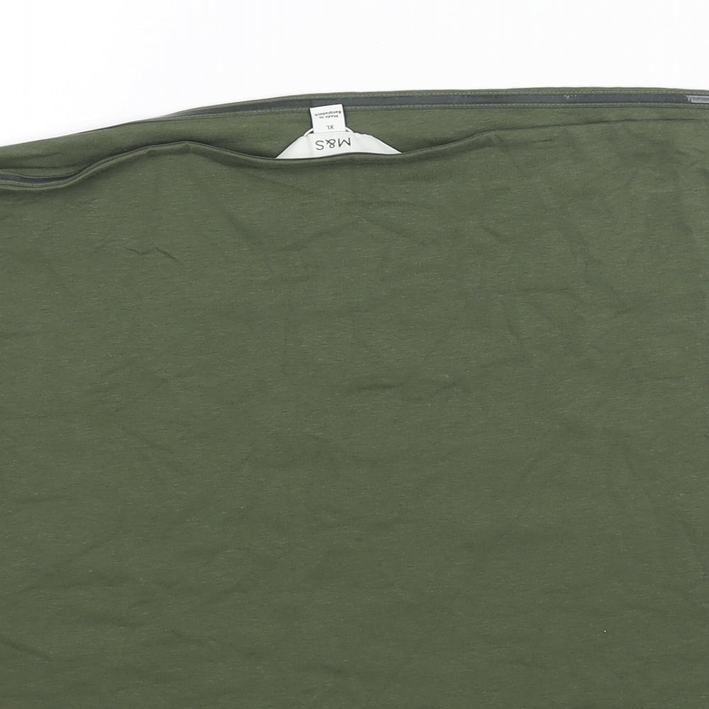 Womens UK Size XL Marks and Spencer Green Basic Blouse