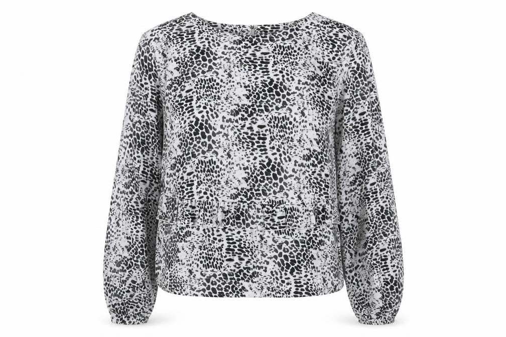 Womens UK Size M Brave Soul Grey Basic Blouse