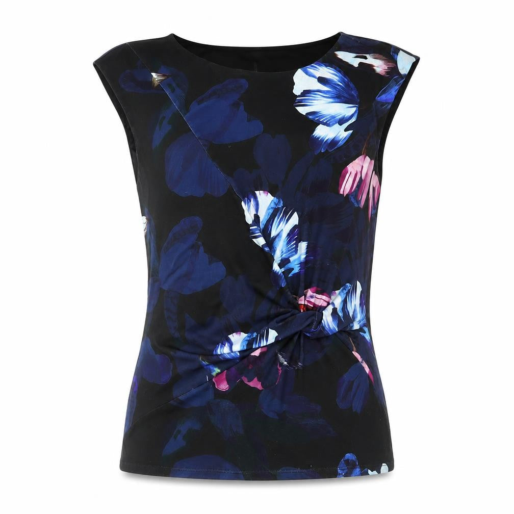 Womens UK Size 12 Monsoon Blue Basic Blouse