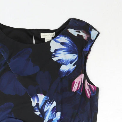 Womens UK Size 12 Monsoon Blue Basic Blouse