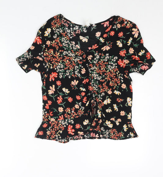 Womens UK Size 10 H&M Multicoloured Basic Blouse