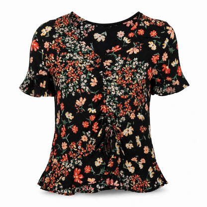 Womens UK Size 10 H&M Multicoloured Basic Blouse