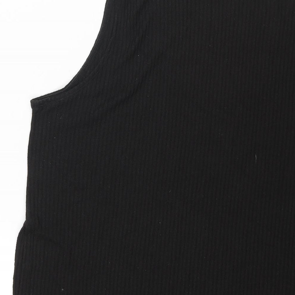 Womens UK Size M Divided by H&M Black Basic Blouse