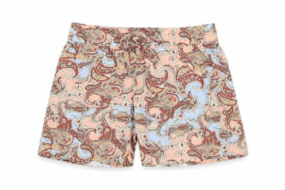 Soyaconcept Womens Multicoloured Paisley Polyester Basic Shorts Size 30 in L5 in Regular Drawstring
