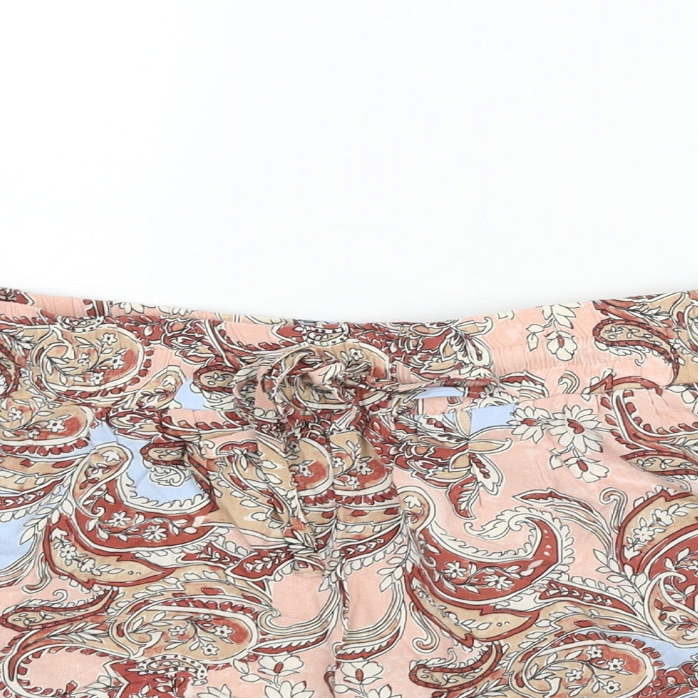 Soyaconcept Womens Multicoloured Paisley Polyester Basic Shorts Size 30 in L5 in Regular Drawstring