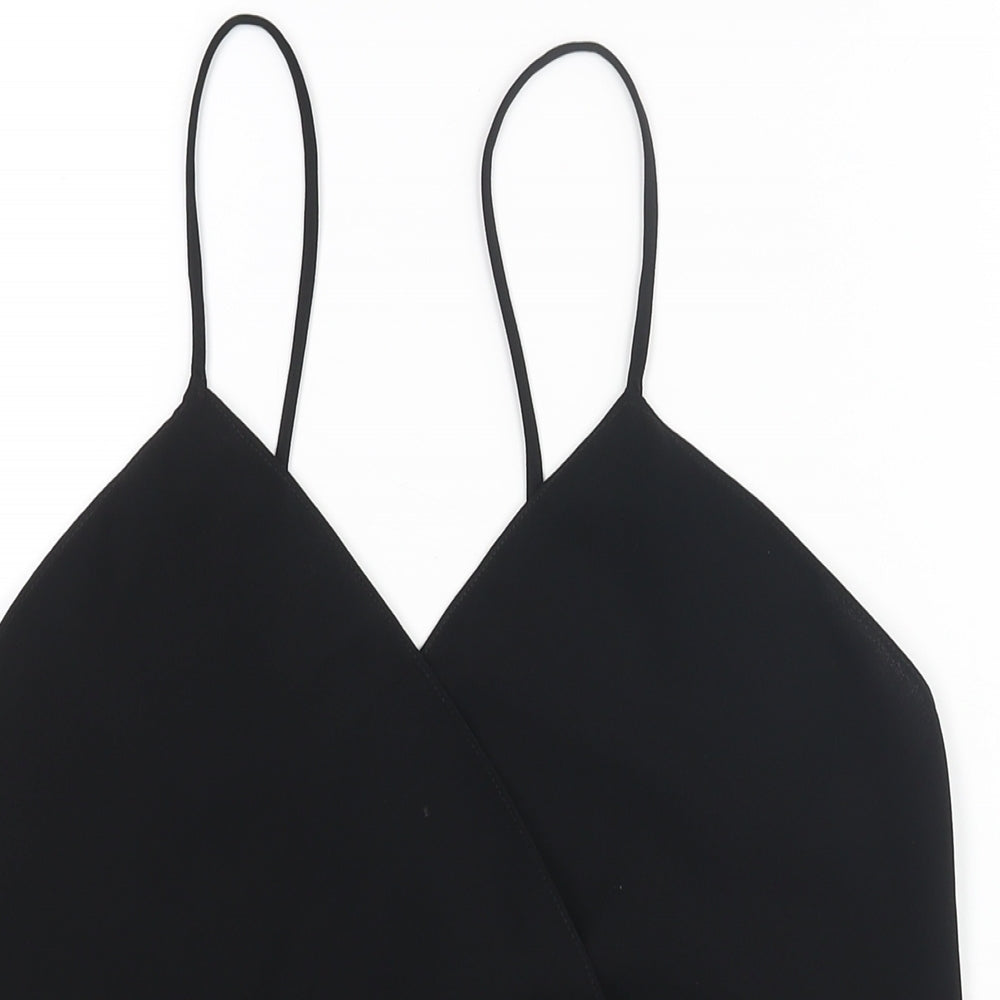 Womens UK Size M Zara Black Camisole Blouse