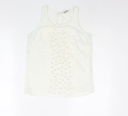 Womens UK Size 6 NEXT Ivory Camisole Blouse