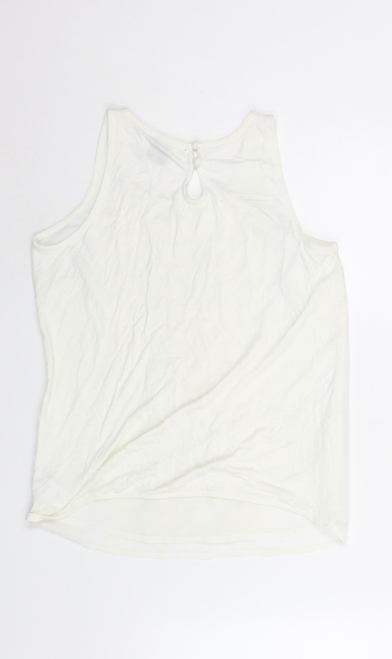 Womens UK Size 6 NEXT Ivory Camisole Blouse
