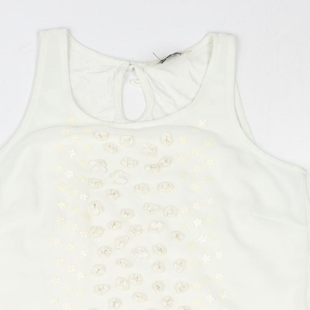 Womens UK Size 6 NEXT Ivory Camisole Blouse