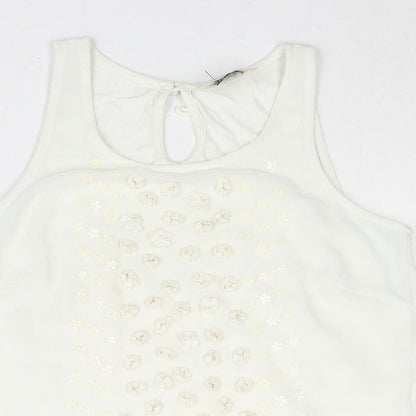 Womens UK Size 6 NEXT Ivory Camisole Blouse