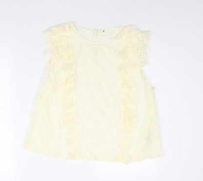 Womens UK Size 18 Marks and Spencer Ivory Basic Blouse