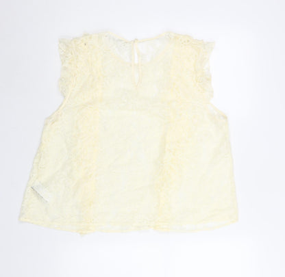 Womens UK Size 18 Marks and Spencer Ivory Basic Blouse
