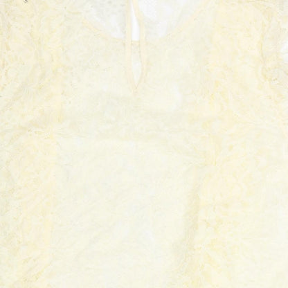 Womens UK Size 18 Marks and Spencer Ivory Basic Blouse