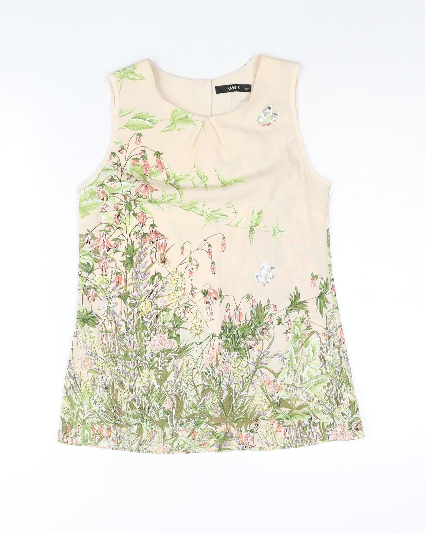 Womens UK Size 8 Oasis Pink Camisole Blouse