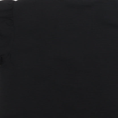 Womens UK Size 6 New Look Black Basic Blouse