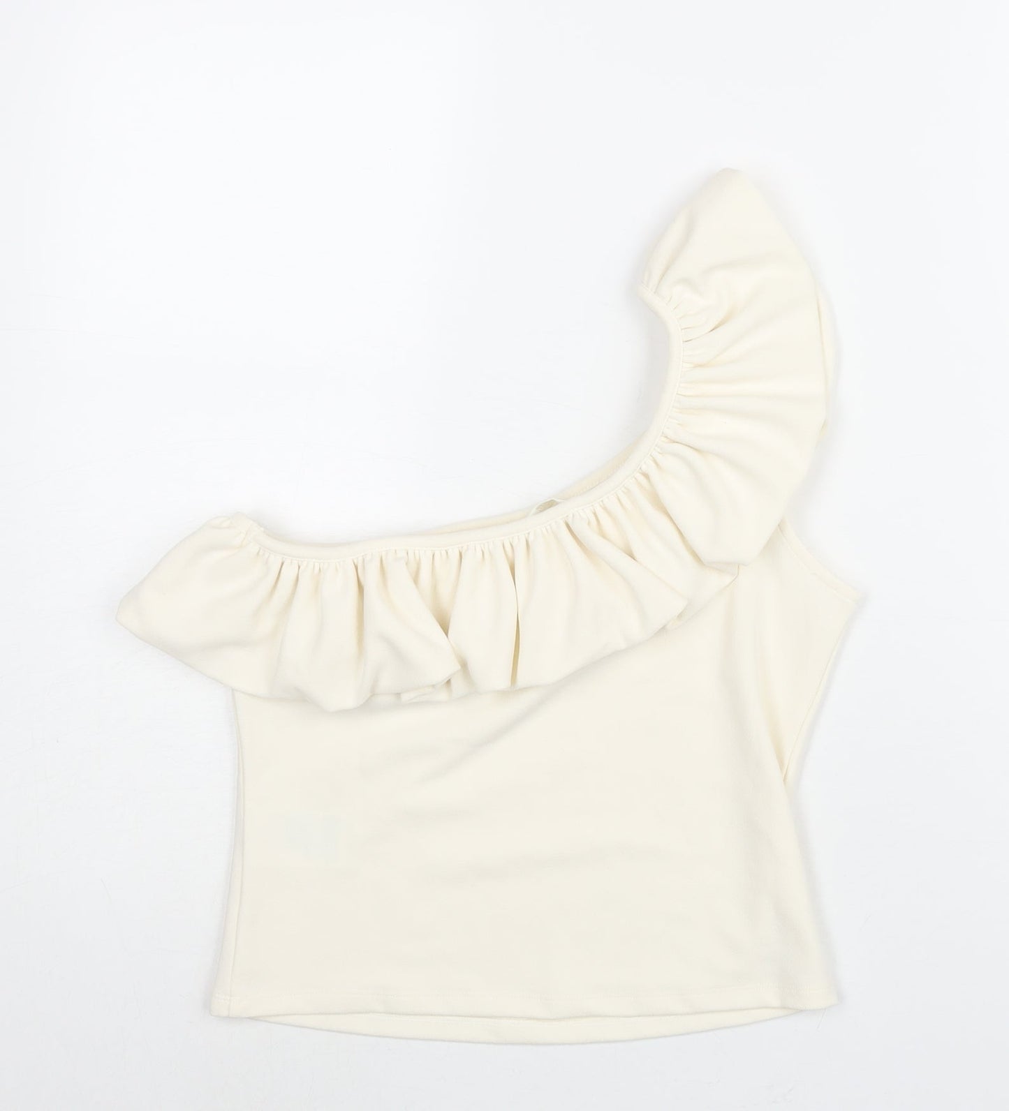 Womens UK Size M H&M Ivory Basic Blouse