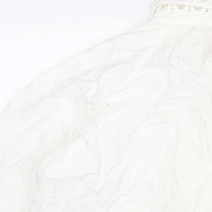 Womens UK Size 14 Cotton Traders White Basic Button-Up