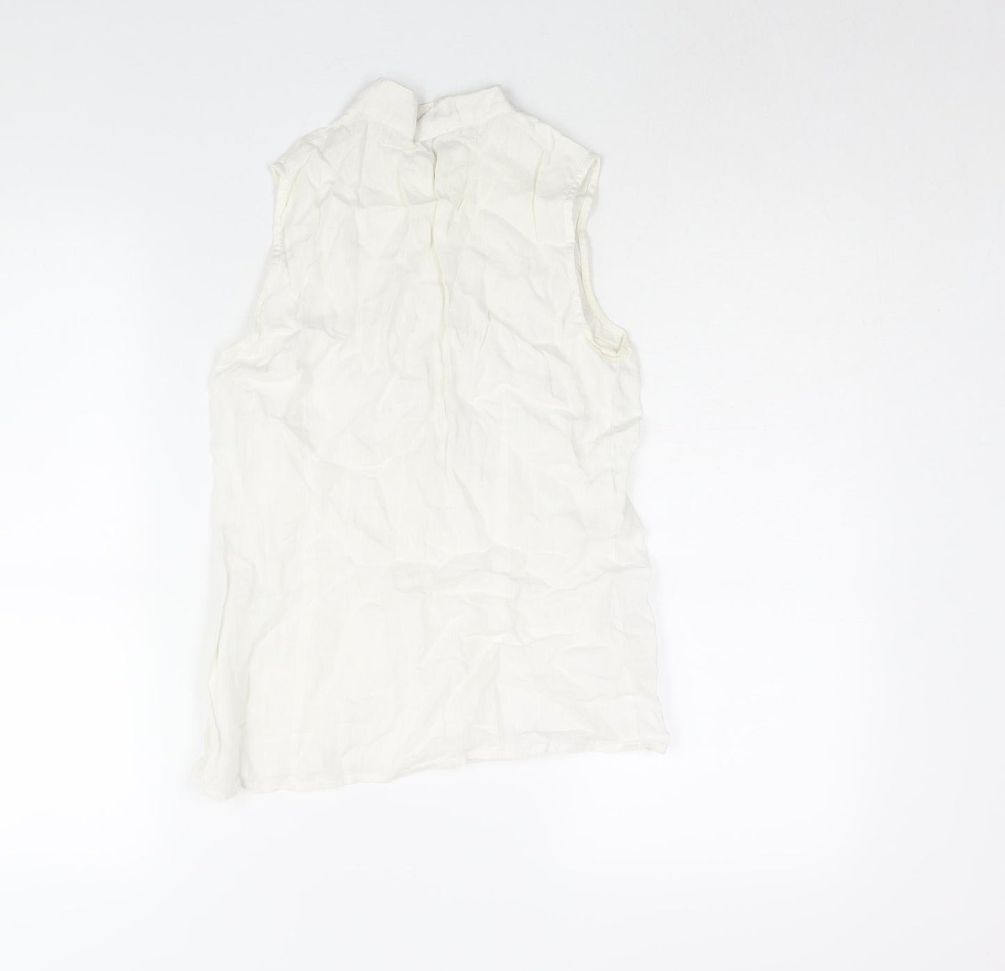 Womens UK Size 6 Hallhuber White Camisole Blouse