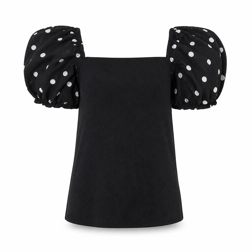 Womens UK Size 10 New Look Black Basic Blouse